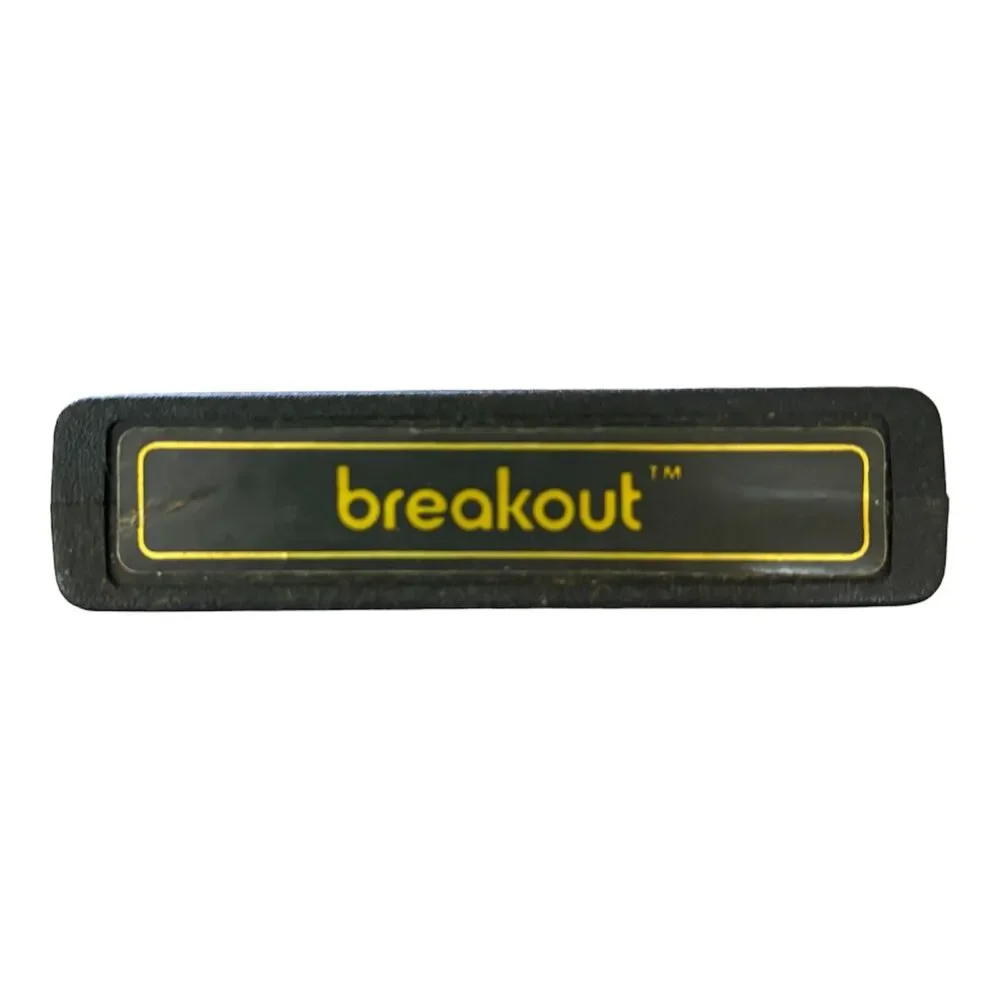 Breakout Text Label - Atari 2600 - Cartridge Only - Tested & Works